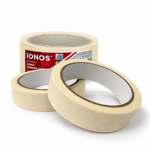 Status IONOS Masking Tape, Pack of 2, 23mm x 20 Metres | Multi-Surface Decorating Tape, DIY and Painting, Clean Removal, Easy Tear Design, IONMT23MM2PKX2 - Image 1
