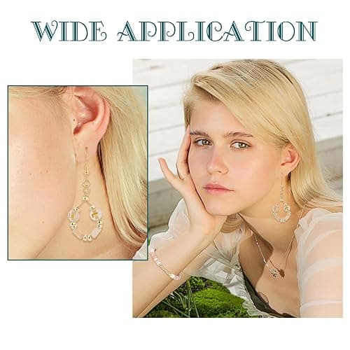 PH PandaHall 240pcs 18K Gold Disc Sapcer Beads, 4mm Flat Round Beads Heishi Rondelle Bead Solid Brass Bead Metal Spacers for Summer Stackable Necklace Bracelet Jewelry Making thumbnail 4