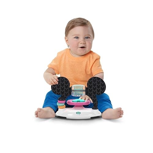 Bright Starts Disney Baby Minnie Mouse Forever Besties 2-in-1 Baby Activity Walker - Easy Fold Frame and Removable -Toy Station, 6 Months and up thumbnail 3