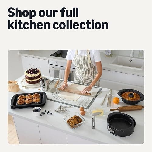 Amazon Basics Glass Baking Dishes with BPA-Free Lids, 6-Piece Set, Borosilicate Glass, Dishwasher and Oven-Safe, Linen Gray thumbnail 7