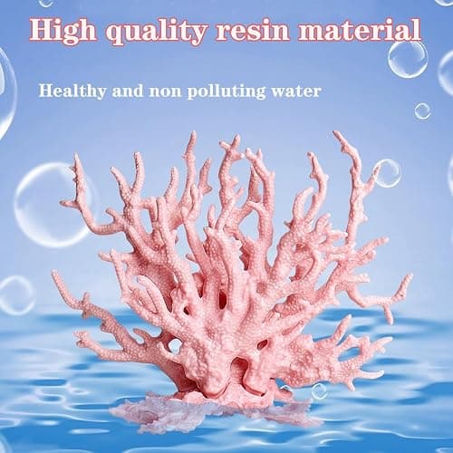 Besimple Artificial Aquarium Coral Ornament Plastic Fish Tank Plants Decoration for Aquarium Landscape (Pink) thumbnail 5