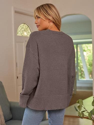 LILLUSORY Women's Oversized Sweaters Fuzzy Chunky Warm Pullover Sweater thumbnail 5