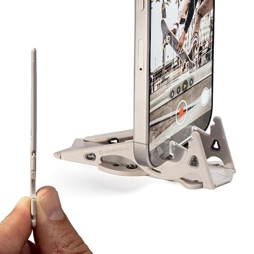 GEOMETRICAL Pocket Tripod PROv2 - Card-Size Stand, for iPhone, Oyster Grey Universal Kit - Image 1