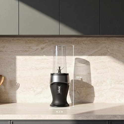 Ninja Fit Compact Personal Blender | For Smoothies, Shakes & Frozen Drinks | (2) 16-oz. To-Go Cups with Spout Lids | 700-Watt Countertop | Black | QB3001SS thumbnail 8
