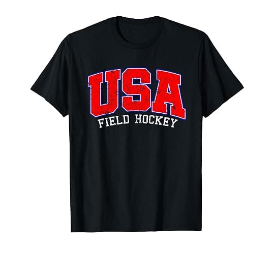 Field Hockey Shirt-USA Field Hockey T Shirt T-Shirt - Image 1