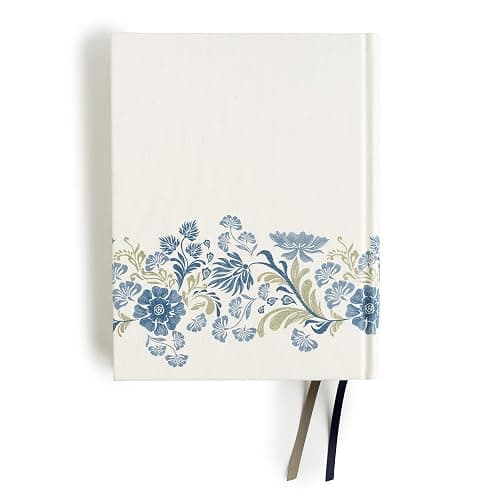 CSB Notetaking Bible, Large Print Edition, Cream Floral Cloth Over Board, Black Letter, Wide Margins, Journaling Space, Single-Column, Reading Plan, Easy-to-Read Bible Serif Type thumbnail 2