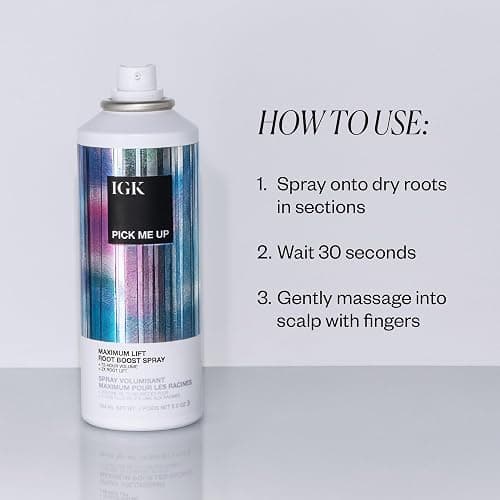 IGK PICK ME UP Maximum Lift Root Boost Spray | Instantly Lifts, Adds Volume + Thickness | Vegan + Cruelty Free | 5 Oz thumbnail 4