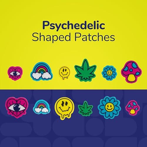 BioSwiss Psychedelic Pimple Patches, Hydrocolloid Acne Patch for Zits and Blemishes, Face and Skin Stickers, 72 Count thumbnail 4
