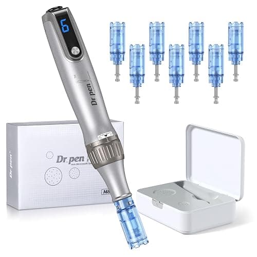 Dr. pen M8S Microneedling Pen Dermapen Stylo de Microneedling Professionnel Sans Fil Électrique avec Écran LCD et Chargement Type-C avec 7 Cartouches, Cadeaux pour Femmes, Mère, Petite Amie - Image 1
