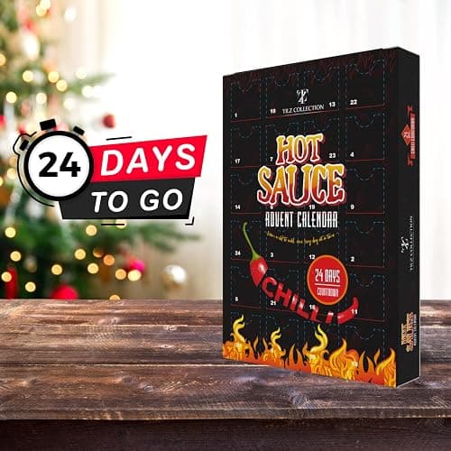 Hot Sauce Advent Calendar 2025 | 24 Days of Chilli Sauce | Ultimate Gift for Spicy Food Lovers | Food Advent Calendar 2025 Men, Chilli Challenge Hot Sauce for Women (Black) thumbnail 3