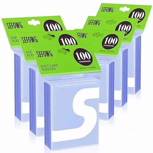 600ct Card Sleeves for Trading Cards, Ultra Clear Penny Sleeves, Soft Trading Card Sleeve, Baseball Card Sleeve, Plastic Card Protector Sleeve for Sports, Football, MTG, PKM, Game Cards - 600 PCS