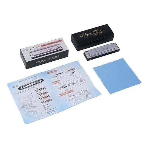REGIUX Blues Harp Diatonic Harmonica, 10-Hole Key of C, Beginner Harmonica for Students & Adults, with Protective Case thumbnail 8
