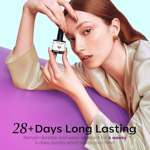 modelones Gel Nail Polish Set, 6 Colors 2026 Purple-Red/Black/Blue Sparkle Chameleon Glitter Gel Polish Purple-Black Color Changing 9D Cat Eye Nail Polish With Magnet LED Nail Art DIY Gift thumbnail 8