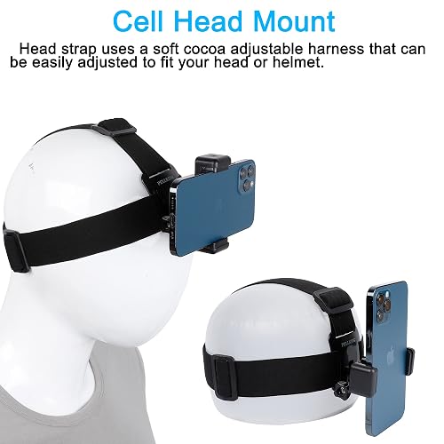 Pellking POV/Vlog Smartphone Head Strap Mount Selfie Neck Holder Mount Kit,Compatible with iPhone Samsung Smartphones,Hero 9, 8, 7, 6, 5, 4, 3, 2, 1, DJI Osmo Action… thumbnail 3