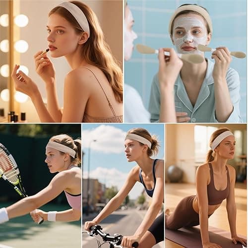 Real Perfection Gua Sha Facial Tools Face Roller for Wrinkles Jade Roller and Gua Sha Set, Scrubber Pore Brush Headband Skin Care Tools for Travel Skincare Routine Massaging Reducing Puffiness - Green thumbnail 10