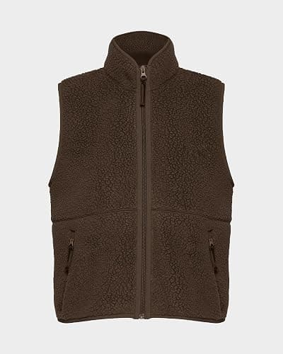 Locachy Women's Lighweight Sherpa Fleece Warm Winter Vest Cute Casual Zip Up Stand Collar Gilet with Zip Pockets 2025 thumbnail 6