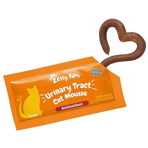Zesty Paws Urinary Tract Cat Mousse - Kidney Support for Cats with Cranberry & D-Mannose - Healthy Cat Treats - Supports Bladder, Urinary Tract, Immune System & Gut Health - 14 Count thumbnail 6