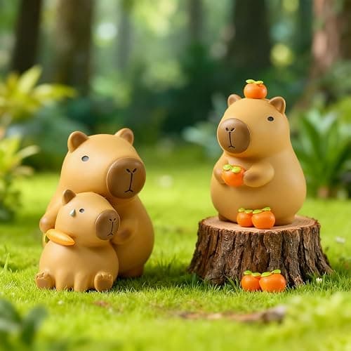 Popobox Capybara Lazy Days Blind Box Figures, Random Design Action Figures Collectible Toys for Birthday Gift, Home Decorations, Single Box thumbnail 7