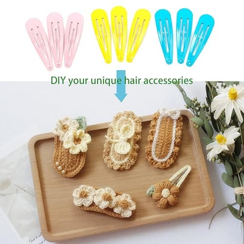 120 Pack Colorful Metal Snap Hair Clips, 2 Inch Barrettes in 40 Assorted Candy Colors, Non-Slip Hair Accessories for Kids Teens Women thumbnail 4
