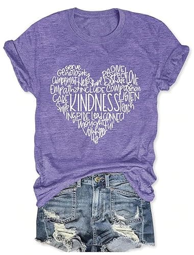 Women's Vintage Floral T Shirt Boho Wildflower Graphic Loose Tees Short Sleeve Casual Tops - Image 1