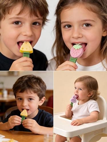 Silicone Popsicle Molds, Dinosaur Animal Small Mini Popsicles Molds, Fun Shaped Homemade Ice Popsicle Molds Set, BPA Free (Green-crocodile(8 pieces)) thumbnail 6