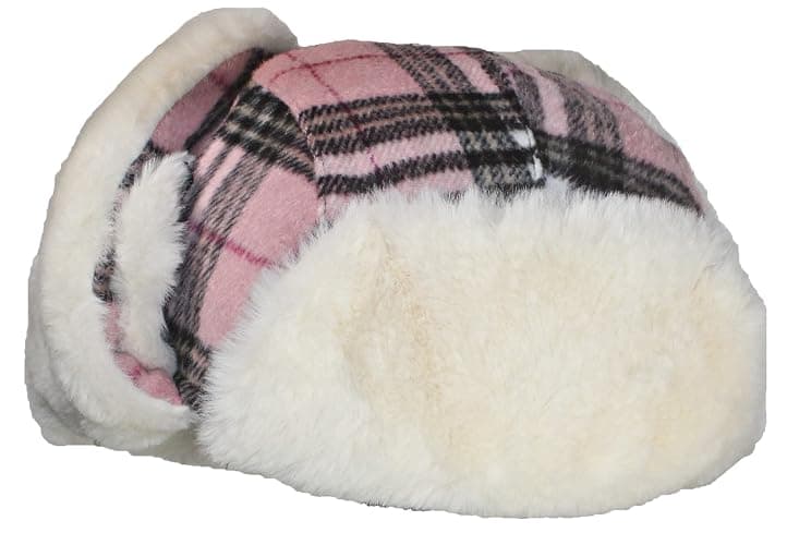 Best Winter Hats Big Kids Quality Tartan Plaid Russian/Trapper Hat W/Faux Fur (One Size) thumbnail 2