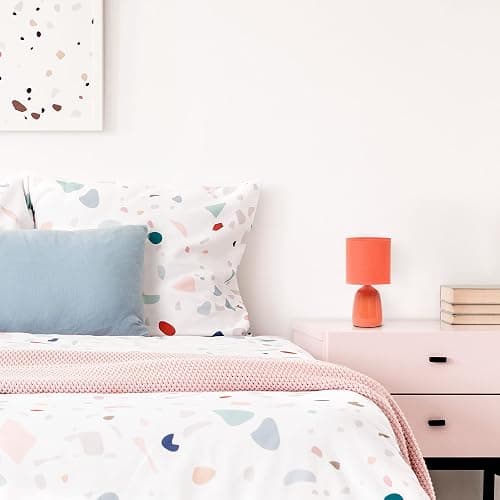 Simple Designs Table Lamp, Orange (LT1134-ORG) thumbnail 2