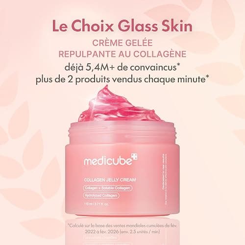 medicube Jelly Cream with Collagen, Niacinamide | Freeze-Dried Hydrolyzed Collagen for Skin Barrier Hydration & 24H Glow | Plumper, Firmer looking skin | 3.71 fl.oz thumbnail 2