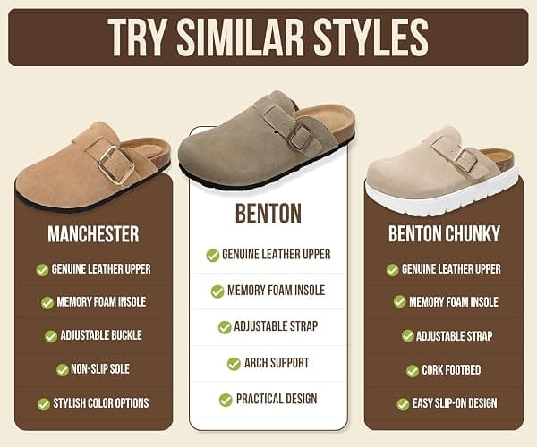 Project Cloud 100% Genuine Leather Slip-ons Footbed Clogs for Women Sandals | Memory Foam Arch Support Slippers for Women; Trendy Slip-ons Women's Mules & Clogs Sandals; Non-Slip Outsole for comfort. thumbnail 6