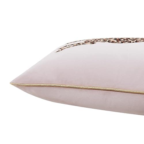 Juicy Couture Reversible Velvet Cheetah Pillow, 14" x 24" Decorative Pillow, Pink Blush thumbnail 3