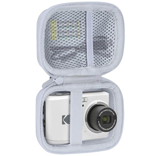 Lebakort Storage Case Compatible with KODAK PIXPRO Friendly Zoom FZ45 FZ55 16MP Digital Camera (Off White Case) thumbnail 2