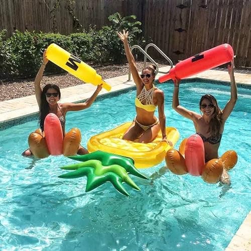 Inflatable Pool Floats for Kids and Adults, Large Water Inflatable Pineapple Pool Float for Swimming Pool thumbnail 2
