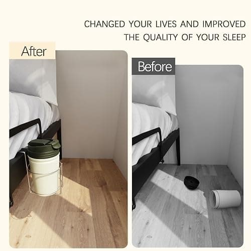 Cup Holder for Bed (Diameter: 3.3IN) Drink Holder Water Bottle/Glass Organizer for Wood Dorm Room Bunk Bed Crib, Metal Toddle Bed,Loft Bedside, Headbed, Car,Office Desk Partition thumbnail 4