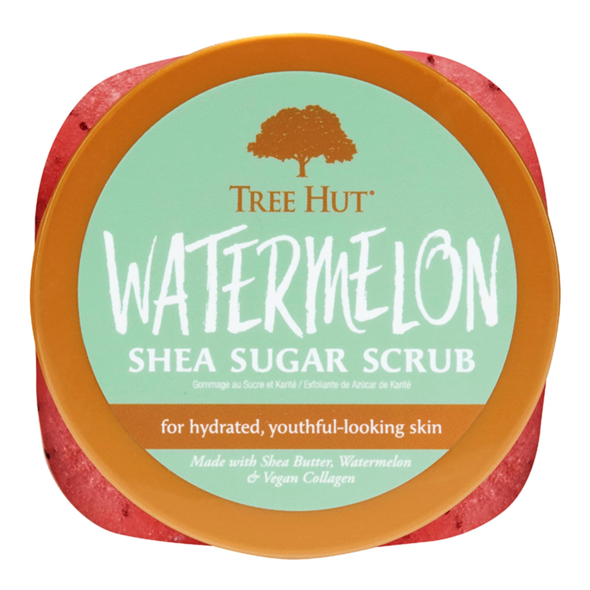 TREE HUT, Watermelon Shea Sugar Scrub, Exfoliante Corporal de Azúcar Natural con Manteca de Karité y Esencia de Sandía, Exfolia e Hidrata la Piel, 510 gramos thumbnail 3