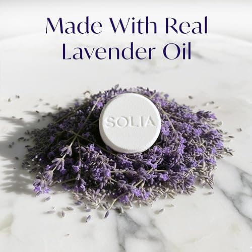Solia Lavender Shower Steamers Aromatherapy 7-Pack - Patent-Pending Calm Shower Steamers Lavender Bombs, Relaxing Steam Tablets, Selfcare Gifts for Women, Relaxing Bath Gifts thumbnail 4