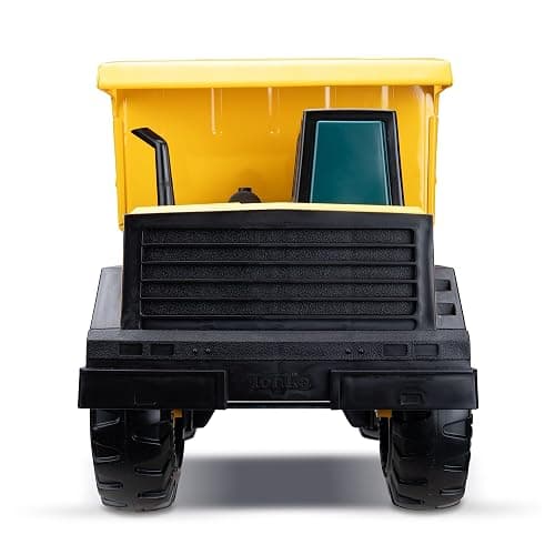 Tonka Steel Classics Mighty Dump Truck - Made with Steel & Sturdy Plastic, Yellow Toy Construction Truck, Boys and Girls, Kids, Toddlers, Ages 3+ thumbnail 4