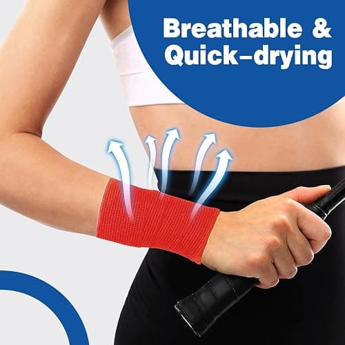AZEN 20 Pack Self Adhesive Bandage Wrap, Elastic Cohesive Bandage Wrap, Color Athletic Tape, Vet Wrap, Ankle Tape thumbnail 5