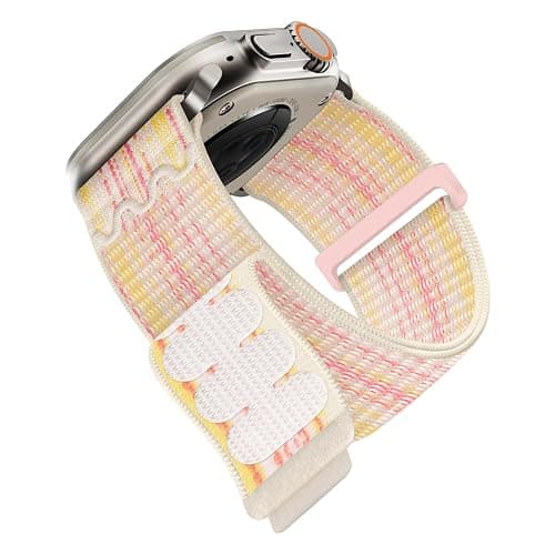 Nylon Band Compatible with Apple Watch Band 38mm 40mm 41mm 42mm 44mm 45mm 46mm 49mm for Women Men, Sport Loop Adjustable Wristbands for iWatch Series 11 10 9 8 7 6 5 4 3 2 1 SE - Image 1