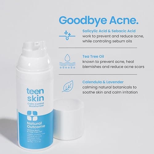 Natural Outcome Teen Skin Moisturizer | Gentle, Non-Toxic Acne Treatment for Boys & Girls | All Skin Types | 50 ML thumbnail 5