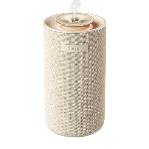 Waterless Essential Oil Diffuser for Home & Car, Cordless Portable Diffuser | Rechargeable 2-in-1 home/car mode switch, auto start-stop & adjustable scent. Fits 5/10/15ml bottles. Cream finish. - Image 1