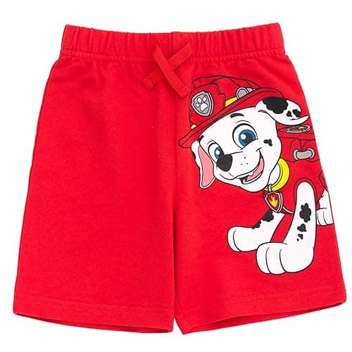 Paw Patrol Chase Skye Rubble Marshall Cosplay T-Shirt and Bike Shorts French Terry Outfit Set Toddler to Big Kid thumbnail 7