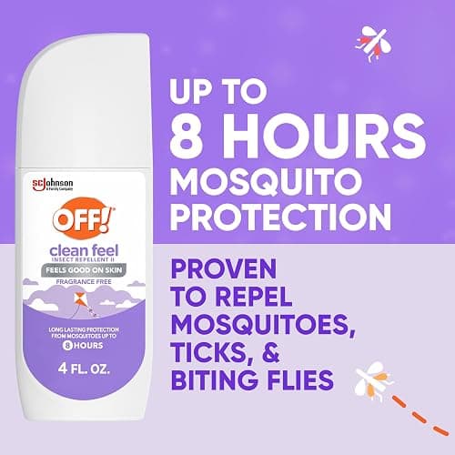 OFF! Clean Feel Insect Repellent Spritz with 20% Picaridin, Bug Spray with Long Lasting Protection from Mosquitoes, Feels Good on Skin, 4 oz thumbnail 2