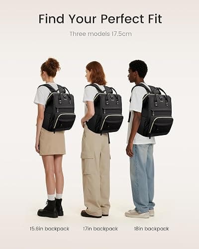 LOVEVOOK Laptop Backpack for Women, 15.6 Inch Work Business Backpacks Purse With Large Capacity, Waterproof Nurse Bag College Bookbag for School, Waterproof Casual Daypack for Travel thumbnail 5