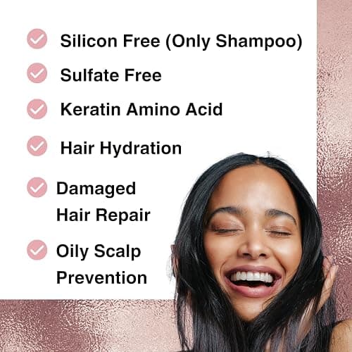 Moist Diane Keratin Shampoo and Conditioner for Women & Men, Curly Shampoo and Conditioner Set with Argan Oil, Collagen, Protein from Japan, Paraben& Sulfate Free Shampoo & Conditioner 30.4Fl Oz VITAL thumbnail 6
