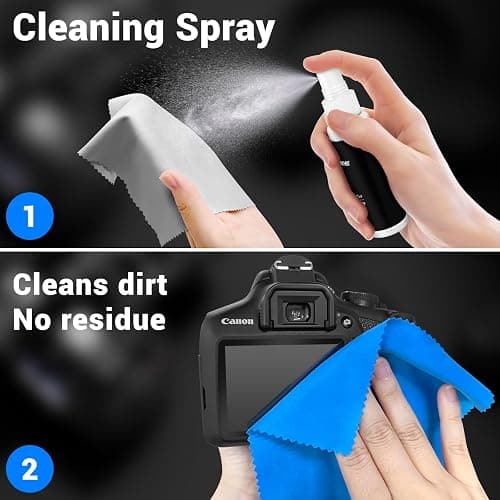 Aispour Camera Lens Cleaning Kit, 10-in-1 Camera Cleaning Kit, Camera Lens Cleaner and Camera Accessories, Includes Lens Cleaning Kit/Lens Cleaner/Lens Cleaning Pen/Soft Brush thumbnail 3
