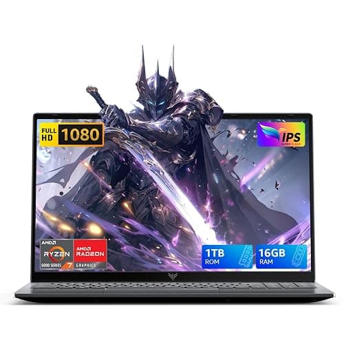 MALLRACE Gaming Laptop,AMD Ryzen 7 5825U(Beat Intel i7-1255,up to 4.5GHz), Radeon RX Vega 8 Graphics,15.6" FHD Display,16GB RAM 1TB NVMe SSD Laptop Computer with Numeric KB,Type_C (Full Function) - Image 1