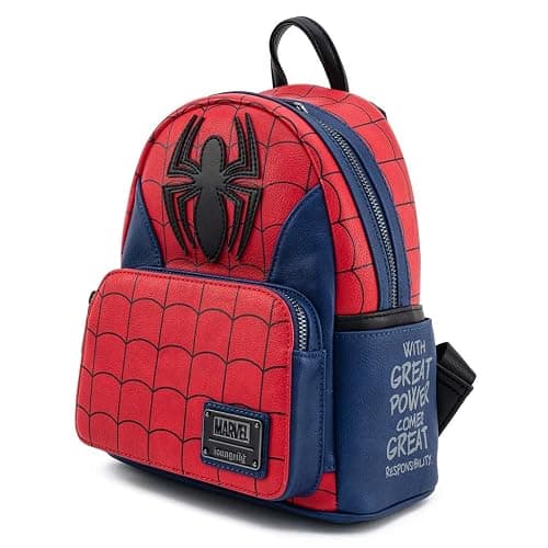 Loungefly Marvel Spider Man Classic Cosplay Womens Double Strap Shoulder Bag Purse thumbnail 5