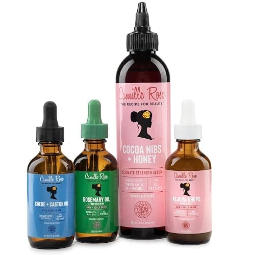 Camille Rose Hair Serum 2-Pack – Cocoa Nibs + Honey Ultimate Strength Serum with Amla Oil for Scalp Care, Hair Repair & Frizz Control, 8 Fl Oz Ea thumbnail 5