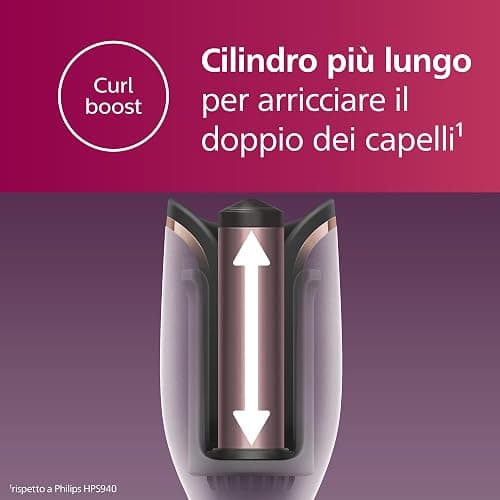 Philips Auto Curler Serie 8000, arricciacapelli con tecnologia MoistureProtect, 27 diverse opzioni di styling, bianco, modello BHB878/00 thumbnail 4