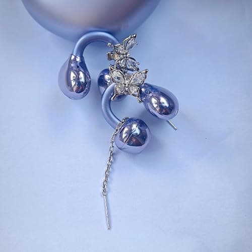 Butterfly Rhinestone for Clip on Earbuds Open Ear Accessories, Elegant Zirconia Decorative Earphone Accessories, Removable Exquisite DIY Decoration (Butterfly) thumbnail 6